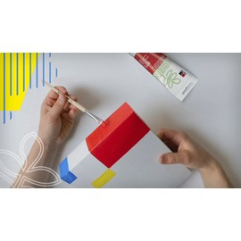Marabu 14500050018 - Green Line Alkyd Paint, Light Red, 100 ml Water-based Paint, Climate-neutral, Matte, Non-fading, Weatherproof (after 24 Hours Drying), 92% Natural Raw Materials