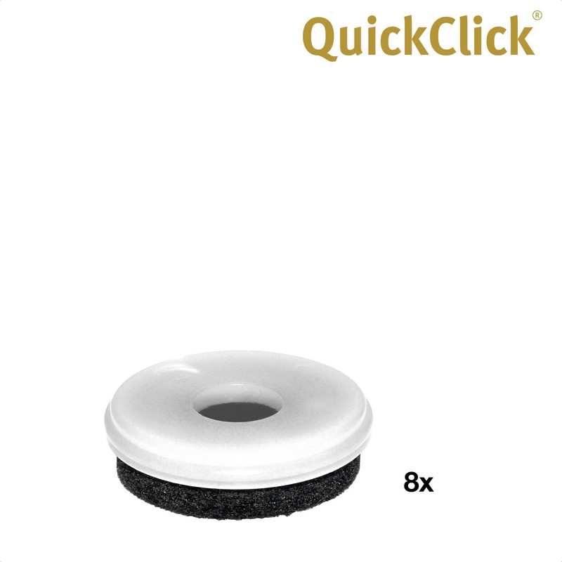 Wagner QuickClick® Chair Glides – Set of 8 Replacement Slider/'Natural