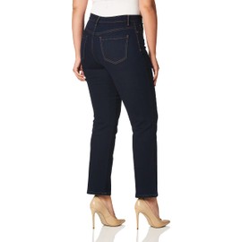 Gloria Vanderbilt womens Amanda Classic High Rise Tapered Jean, Rinse Noir, 16 Petite Short