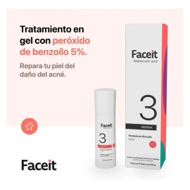 Peroxido De Benzoilo Contra Barros Y Espinillas Faceit 30gr Todo Tipo De Piel                                                                         