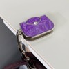 Wrapables Stylish Purse Hook Hanger, Foldable Handbag Table Hanger, Purple