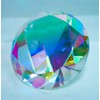 3.25" Crystal AB Paperweight Glass Diamond
