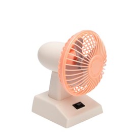Small Desk Fan – USB and Battery Operated 4 inch Mini Fan with 2 Speeds and Oscillating Head, Portable Cooling Table Fan for Home Office Dorm Pets, Retro Green Gift Fan