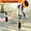 Sutekus Stainless Steel Metal Garden Hose 15FT, Flexible and Kink-Free