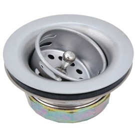 Junior Duo Basket Strainer, Stainless Steel, for Bar Sink Drain - By Plumb USA and Faucet888