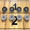 TORPSPORTS Shuffleboard Pucks, Mini Shuffleboard Puck Set, 58MM Shuffleboard Pucks