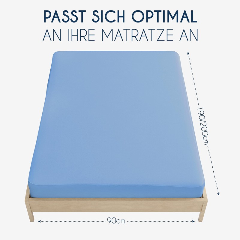 Dreamzie - Fitted Sheet 90 x 190/200 cm Pack of