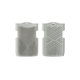 Innobaby Double Sided Silicone Massage Mitt Bath Scrubber Shower Brush & Scalp Massager/Gray