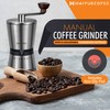 HAIYUECOFEE Manual Coffee Grinder with 8 Adjustable Coarseness Settings, Hand