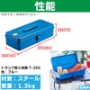 TRUSCO Trunk-Style Tool Box T-350
