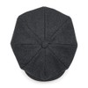 noTrash2003 Men's Flat Cap Melton Wool Baker Boy Cap Peaked