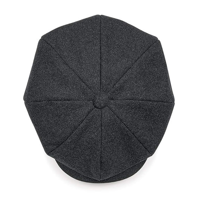 noTrash2003 Men's Flat Cap Melton Wool Baker Boy Cap Peaked