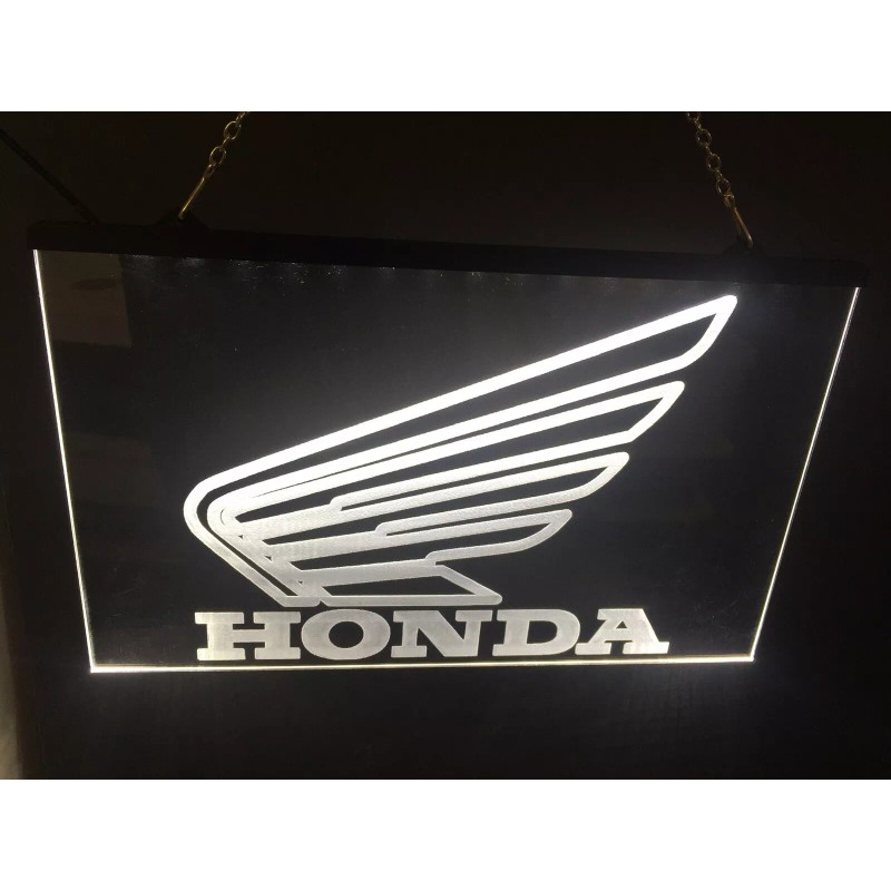 Honda Motorcycle Led Neon Light Sign Garage Game Room Man