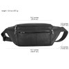 ZZNICK Genuine Leather Fanny Pack/Waist Bag/Organizer with Adjustable Belt, Multiple