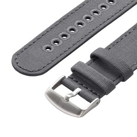 Archer Watch Straps - Canvas Quick Release Watch Bands (Slate Gray, 20mm)