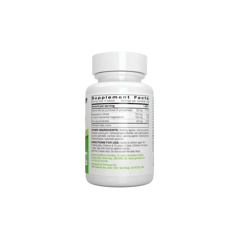 Igennus Neurobalance Zinc Magnesium B6 240 Tabletas