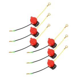 ABOOFAN 6pcs Stop Switch for Garden Tractor Durable Construction Easy to Use Off Switch for Lawn Mowers Gasoline Powered Equipment