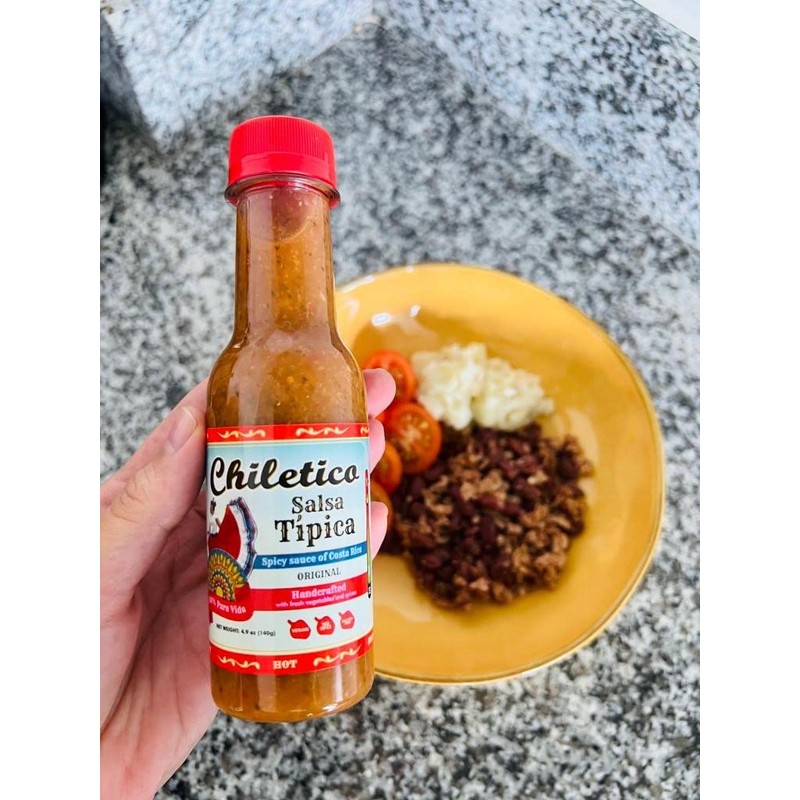 Chiletico - Costa Rica Traditional Sauce, Hot, 10.5 fl oz,