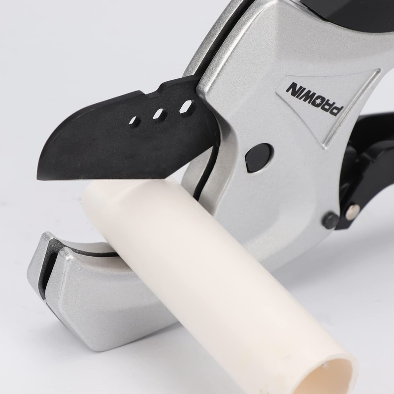 PROWIN Ratcheting PVC Pipe Cutter -2-1/2" Capacity with Replacement Blade