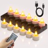 SoulBay Flameless Candles with Remote Control Timer & Charging Base,