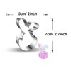 WDYJMALL Rabbit with Broken Egg Shape Cookie Cutter