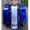 Custom Dual 12" LED Light Strips Rear Fender Stop, Turn