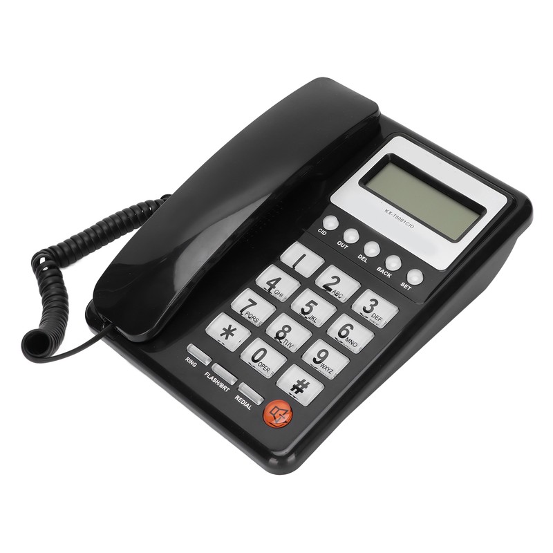 KXT8001CID Corded Telephone Caller ID Semi Hands Free Clear Display