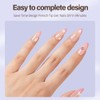 Misssix XBASICTIPS Uñas postizas francesas, 150 unidades, almendra mediana, gel