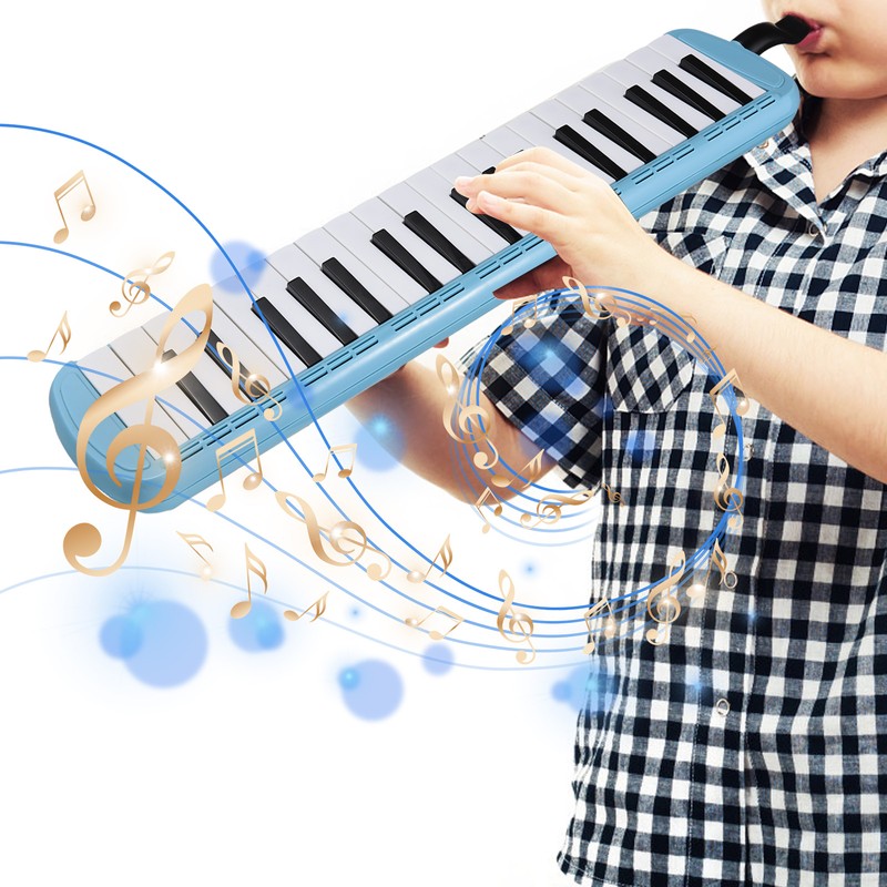 37 Keys Melodica Instrument Melodica Air Piano Keyboard with 2