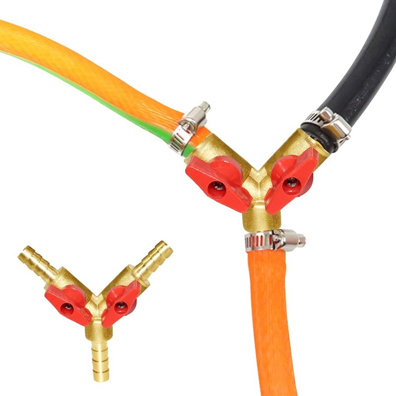 Joywayus 5/16" Hose Barb, Y shaped Type 3 way Union