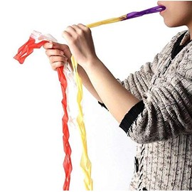 blue-ther Mouth Coils Vomit Paper (1pack=12pcs) Stage Magic Tricks Accessories Gimmick Funny Illusion (White)