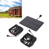 Solar Panel Fan Kit 15W 12V Exhaust Fan with 4.9ft