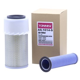 TONNISI AS-1014-S Air Filter Kit Replaces 6598492, 6598362, 42222 Compatible with Bobcat 641 643 645 741 743 751 753 763 773 7753 843 853 1213 S130 S150 S160 S175 S185 S205 T140 T180 T190 325 328 331