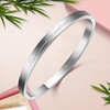 Aurstore® 316L Stainless Steel Slim Bangle Bracelet with Inspirational Phrases.