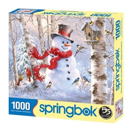 Springbok's 1000 Piece Jigsaw Puzzle Winter Friends - Made in USA