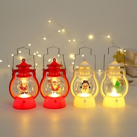 Christmas Mood Light Santa Elk Shop Window Decoration Kids Luminous Decor lf1253 Free Size/NO.5 30ea