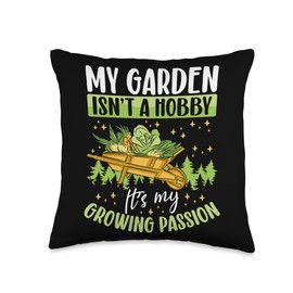 Organic Gardening Enthusiast Plant Mom Landscape Art Throw Pillow