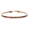 VALENTINO Emma Winter Belt W85 Cuoio/Oro - Can be Shortened,