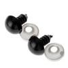 dophee 20Pcs Black Plastic Safety Eyes with Washers, Craft Eyes,