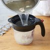 Gravy Fat Separator, With Bottom Release Strainer 1L Grease Separator