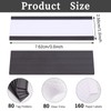 80Pcs 3x1 inch Magnetic Label Holders, FHDUSRYO “C” Channel Magnet