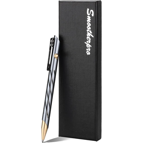 SMOOTHERPRO Bolt Action Pen | Ballpoint Pen with Stainless Steel