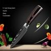 4 Pcs Kitchen Knife Set High Carbon Stainless Steel Damascus