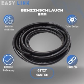 Easy Link Petrol Hose 8 mm 5 m Fuel Hose Diesel Hose Oil Hose Hose Rubber