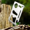 Credit Card 11-in-1 Survival Pocket Tool, Thickened Stainless Beer Opener