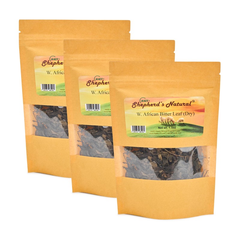 HATF'S SHEPHERD'S NATURAL Bitter Leaf (Dry) – Non-GMO, Sand-Free, All-Natural,