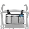Wheelchair Side Bag, Wheelchair Armrest Storage Pouch with Cup Holder