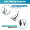 ETVITE Individual Lashes Eyelash Extensions 3D Clusters, Soft Natural Lightweight
