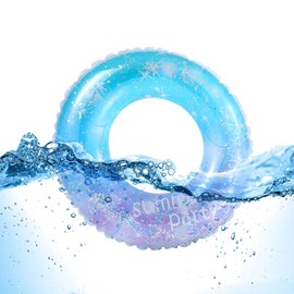 Viilich Inflatable Swimming Hoop, Star Clear Sky Swimming Ring, Durable Inflatable Pool Swimming, Swimming Ring for Pool Bath Toy Party Summer Pool Party 60#