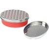MAGICVOGEL Cheese Grater with Container, Stainless Steel, 2 Grating Surfaces,